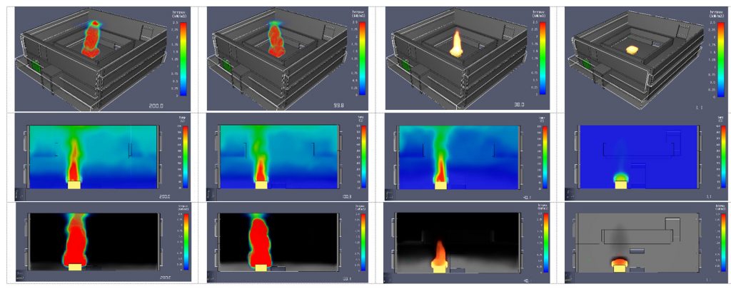 Modeling strategy fire anti-smoke curtain 3